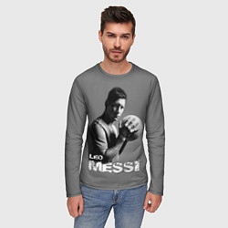 Лонгслив мужской Leo Messi, цвет: 3D-принт — фото 2