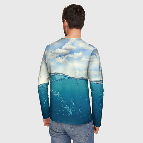 Мужской лонгслив Размер имеет значение / 3D-принт – фото 4