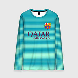 Лонгслив мужской Barcelona FC: Aqua, цвет: 3D-принт