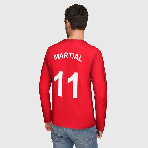 Мужской лонгслив Man UTD: Anthony Martial / 3D-принт – фото 4