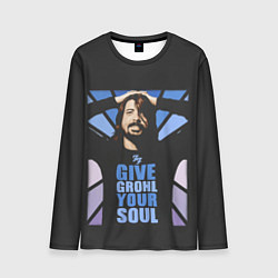 Мужской лонгслив Give Grohl Your Soul