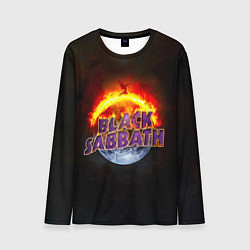 Лонгслив мужской Black Sabbath земля в огне, цвет: 3D-принт