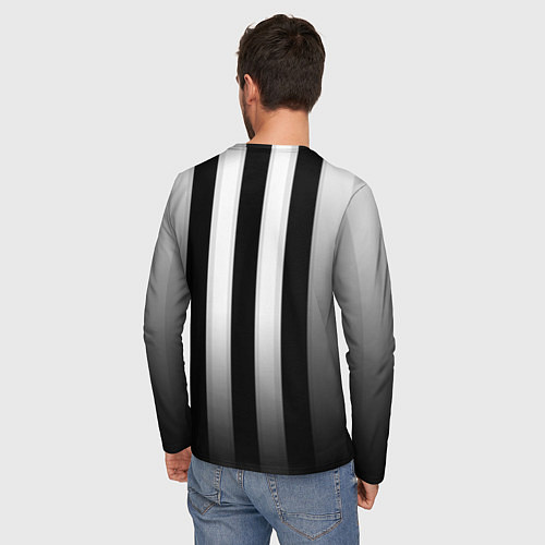 Мужской лонгслив Juventus FC: New logo / 3D-принт – фото 4