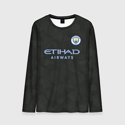 Лонгслив мужской Man City FC: Black 17/18, цвет: 3D-принт