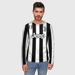 Лонгслив мужской Juventus FC: Higuain Home 17/18, цвет: 3D-принт — фото 2