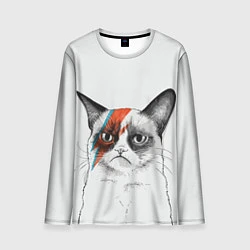 Мужской лонгслив David Bowie: Grumpy cat