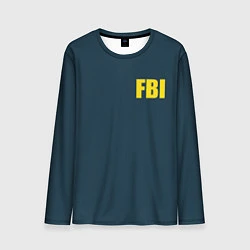 Лонгслив мужской FBI, цвет: 3D-принт