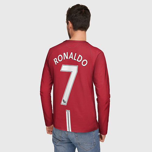 Мужской лонгслив C Ronaldo retro 2008 / 3D-принт – фото 4