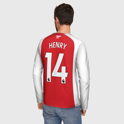 Мужской лонгслив FC Arsenal: Henry Home 17/18 / 3D-принт – фото 4