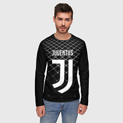 Лонгслив мужской FC Juventus: Black Lines, цвет: 3D-принт — фото 2