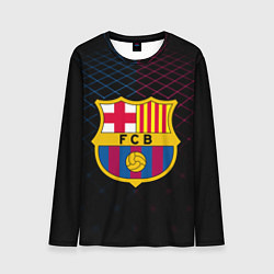 Лонгслив мужской FC Barcelona Lines, цвет: 3D-принт