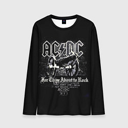 Лонгслив мужской AC DC - gun, цвет: 3D-принт