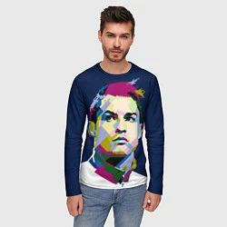 Лонгслив мужской Cristiano Ronaldo Art, цвет: 3D-принт — фото 2