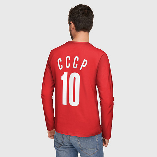 Мужской лонгслив Сборная СССР по баскетболу / 3D-принт – фото 4