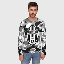 Лонгслив мужской FC Juventus: Camouflage, цвет: 3D-принт — фото 2