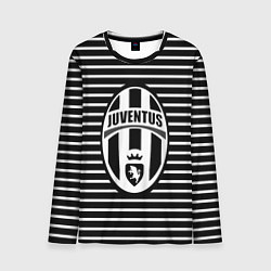 Лонгслив мужской FC Juventus: Black Lines, цвет: 3D-принт