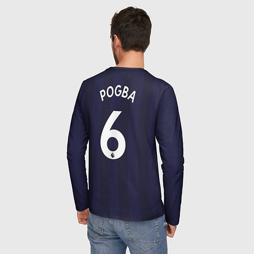 Мужской лонгслив FC MU: Pogba Away 18/19 / 3D-принт – фото 4