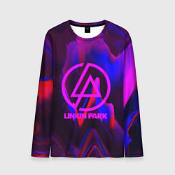 Лонгслив мужской Linkin Park: Violet Neon, цвет: 3D-принт