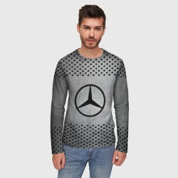 Лонгслив мужской Mercedes-Benz: Hardened Steel, цвет: 3D-принт — фото 2