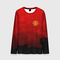 Лонгслив мужской FC Man UTD: Red Poly, цвет: 3D-принт