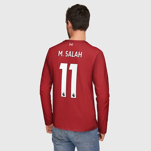 Мужской лонгслив FC Liverpool: Salah Home 18/19 / 3D-принт – фото 4