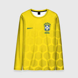 Лонгслив мужской Brazil Team: WC 2018, цвет: 3D-принт