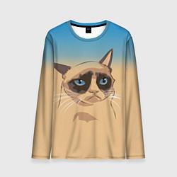 Мужской лонгслив Grumpy cat