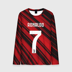 Лонгслив мужской Ronaldo 7: Red Sport, цвет: 3D-принт