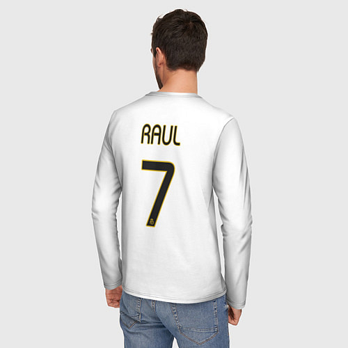 Мужской лонгслив FC Real Madrid: Raul Retro / 3D-принт – фото 4