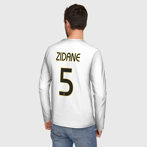 Мужской лонгслив FC Real Madrid: Zidane Retro / 3D-принт – фото 4