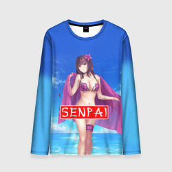 Мужской лонгслив Senpai: Summer Girl