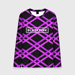 Лонгслив мужской Black Pink: Neon Lines, цвет: 3D-принт