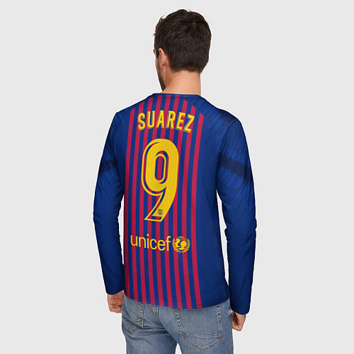 Мужской лонгслив Suarez home 18-19 / 3D-принт – фото 4