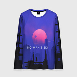 Лонгслив мужской No Man's Sky: Night, цвет: 3D-принт