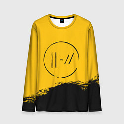 Лонгслив мужской 21 Pilots: Yellow Logo, цвет: 3D-принт