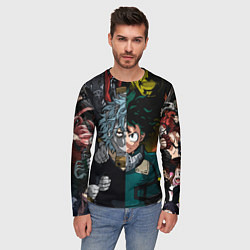 Лонгслив мужской Моя геройская академия 1, цвет: 3D-принт — фото 2