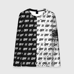 Лонгслив мужской Off-White: Black & White, цвет: 3D-принт