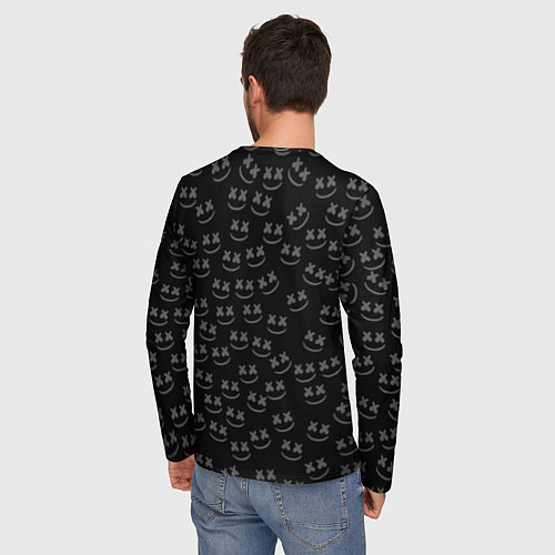 Мужской лонгслив Marshmello: Blooded DJ / 3D-принт – фото 4