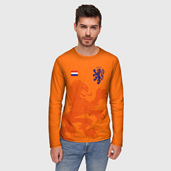Лонгслив мужской Сборная Голландии, цвет: 3D-принт — фото 2