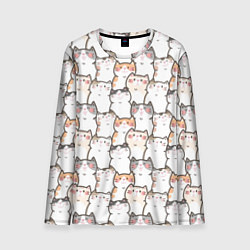 Мужской лонгслив Кошки котики коты