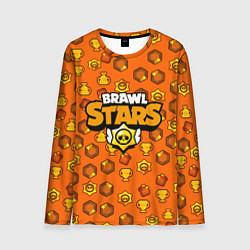Лонгслив мужской Brawl Stars: Orange Team, цвет: 3D-принт