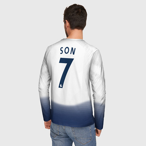 Мужской лонгслив FC Tottenham: Son Home 18-19 / 3D-принт – фото 4