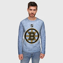 Лонгслив мужской Boston Bruins: Hot Ice, цвет: 3D-принт — фото 2