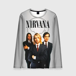 Лонгслив мужской Nirvana, цвет: 3D-принт