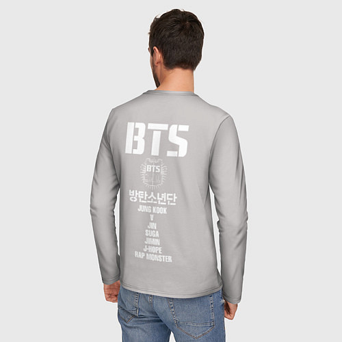 Мужской лонгслив BTS - Take love / 3D-принт – фото 4