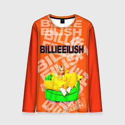 Лонгслив мужской Billie Eilish: Orange Mood, цвет: 3D-принт