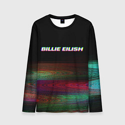 Лонгслив мужской BILLIE EILISH: Black Glitch, цвет: 3D-принт