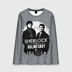 Лонгслив мужской Sherlock Holmesboy, цвет: 3D-принт