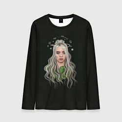 Лонгслив мужской Billie Eilish Black Art, цвет: 3D-принт