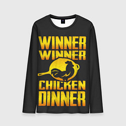 Лонгслив мужской Winner Chicken Dinner, цвет: 3D-принт
